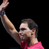 Rafael Nadal a dit au revoir au monde du tennis professionnel devant son public à Malaga. KEYSTONE/AP/Manu Fernandez
